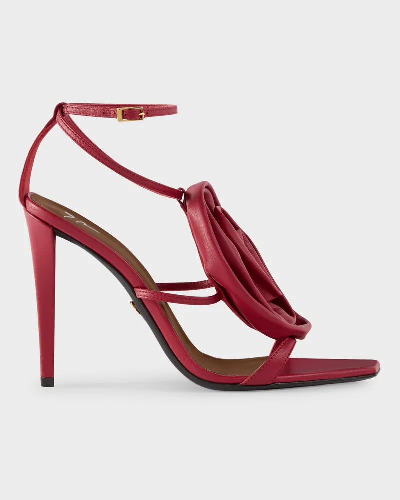 Giuseppe Zanotti CURSED FLOWER SANDAL 105 Sandalen Rot