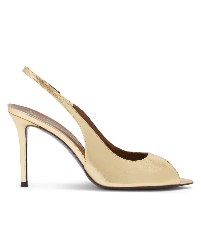 Giuseppe Zanotti INTRIIGO OPEN TOE 90 Pumps Goldfarben