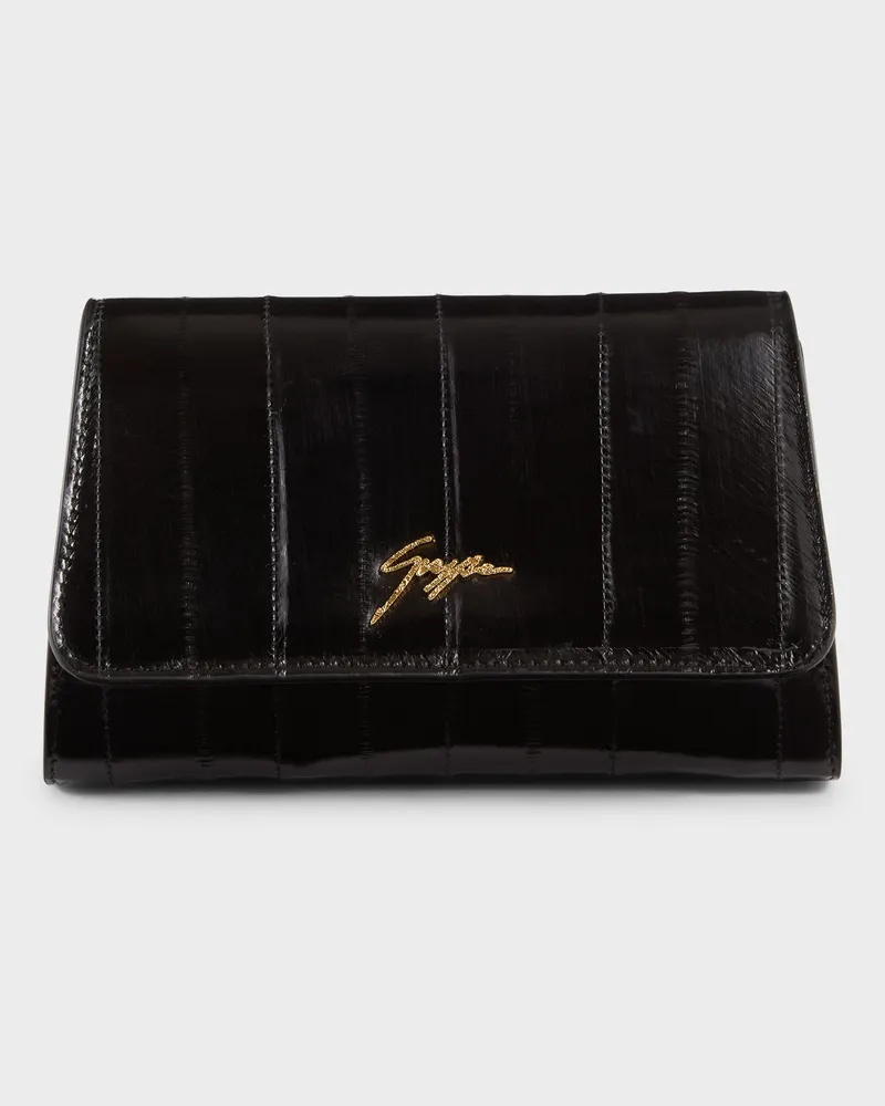 Giuseppe Zanotti CLEOPATRA MINI Brieftasche Schwarz