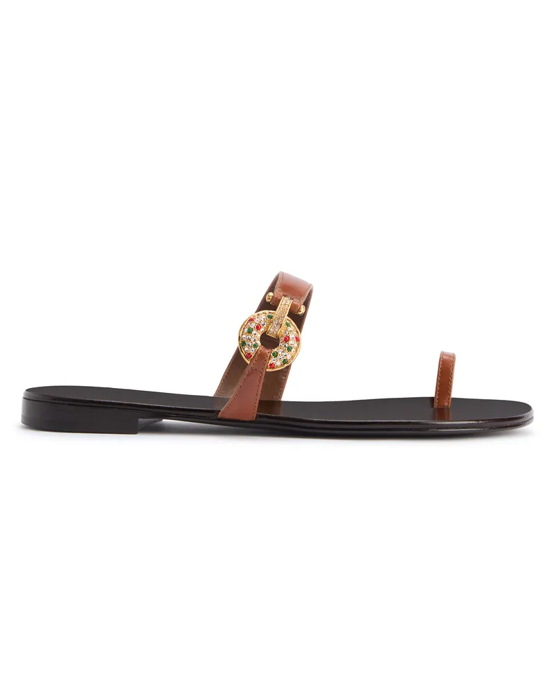 Giuseppe Zanotti JAYLEN FLAT Sandalen Braun
