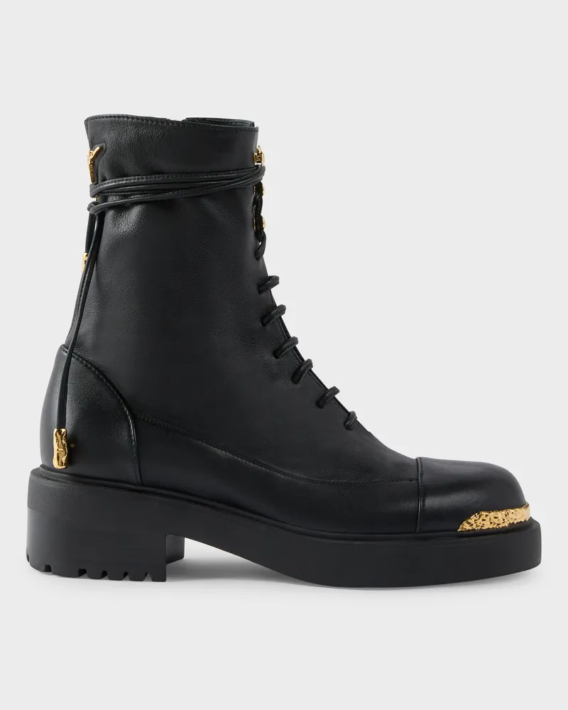 Giuseppe Zanotti HARLY COMBAT BOOT Stiefel Schwarz