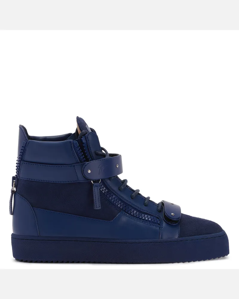 Giuseppe Zanotti COBY MATT Mid Top Sneakers Blau