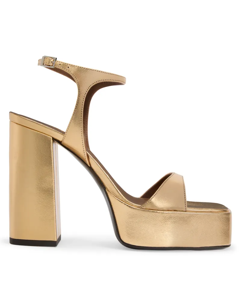 Giuseppe Zanotti PAT PLATFORM 115  Sandalen Goldfarben