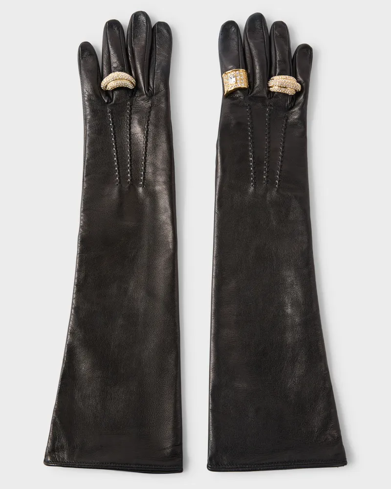 Giuseppe Zanotti ENIGME GLOVE Gloves Schwarz