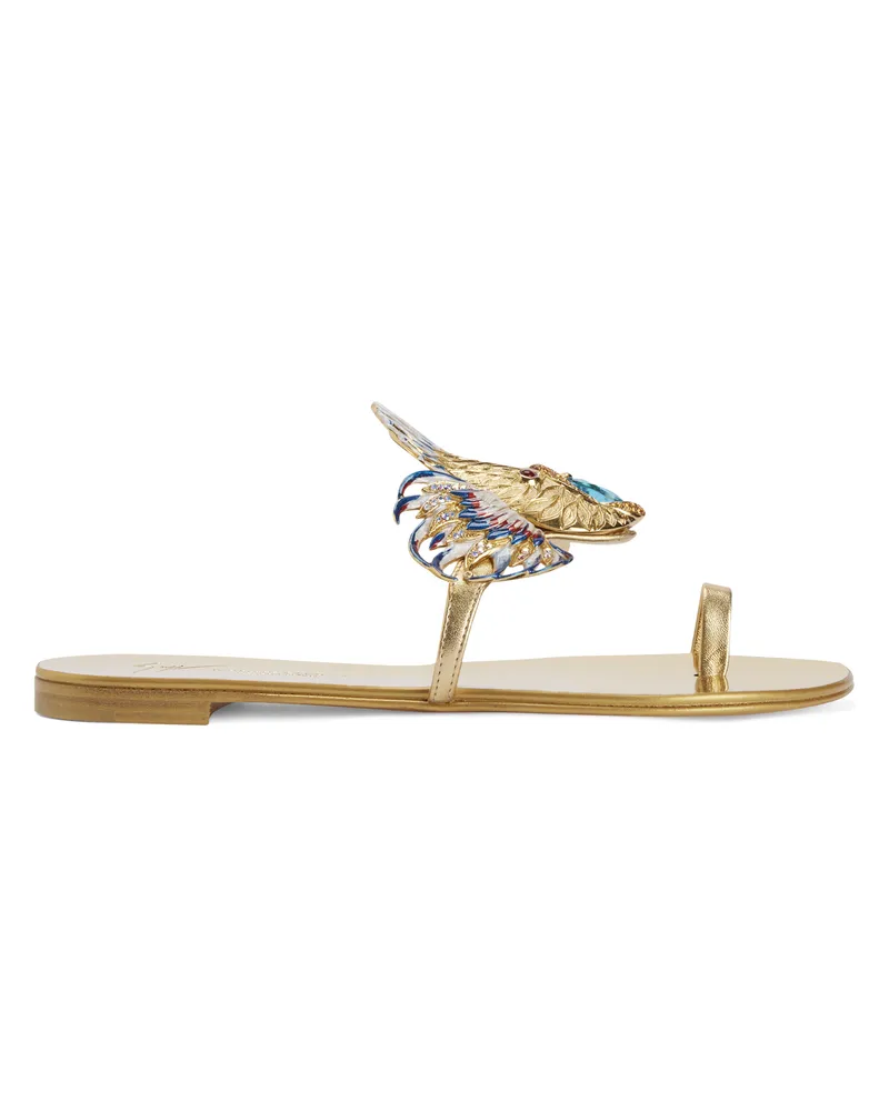 Giuseppe Zanotti SPIPIOTT Flache Schuhe Goldfarben