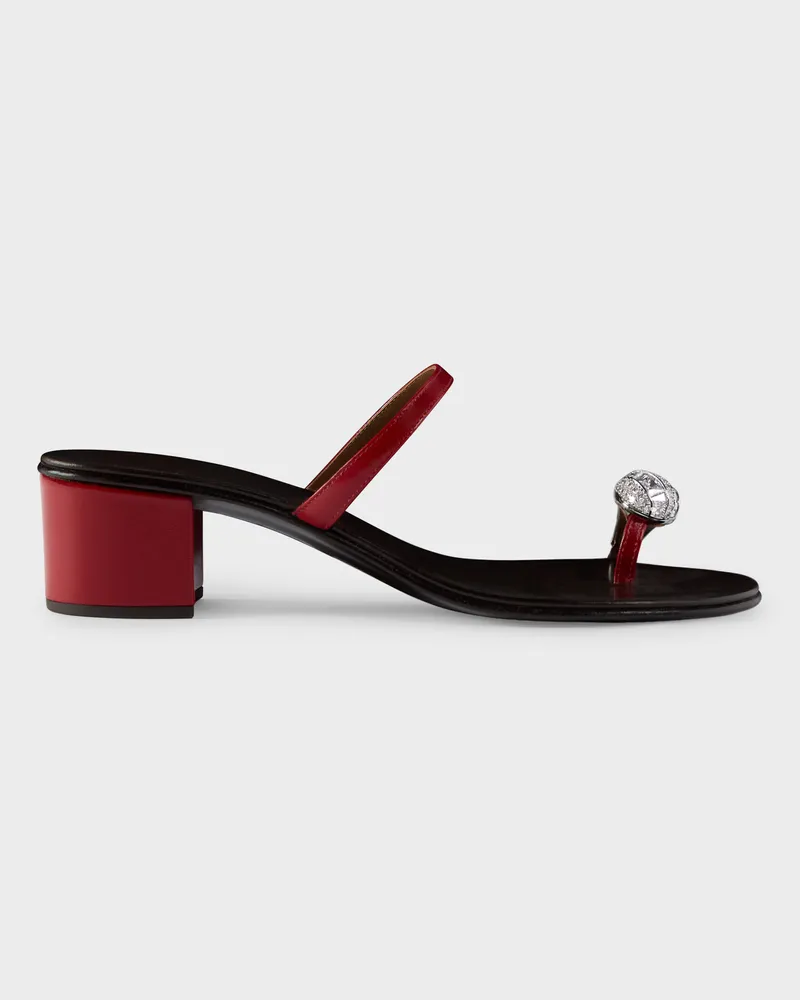 Giuseppe Zanotti ICON RING 40 Sandalen Rot