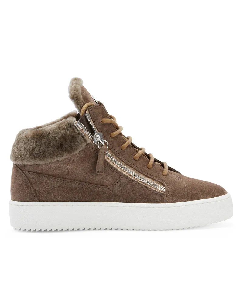 Giuseppe Zanotti KRISS WINTER Mid Top Sneakers Grau