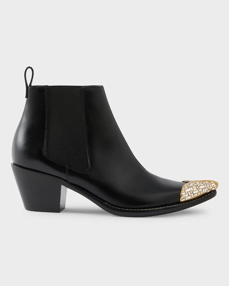 Giuseppe Zanotti JEWELRY TEXANO BOOTIE Stiefel Schwarz