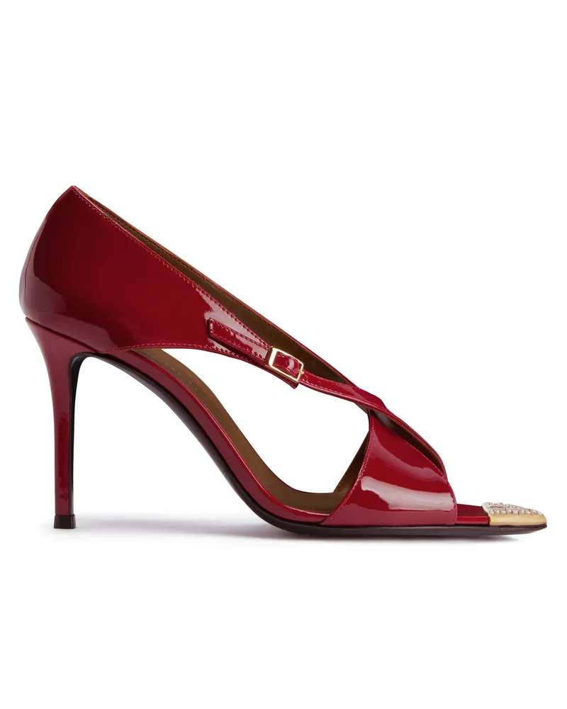 Giuseppe Zanotti INTRIIGO CROISÉE CRYSTAL 90 Sandalen Rot