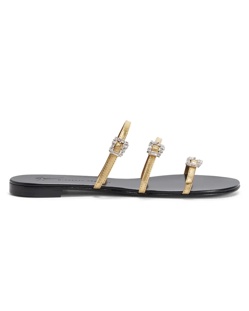 Giuseppe Zanotti HIMARI FLAT Flache Schuhe Goldfarben