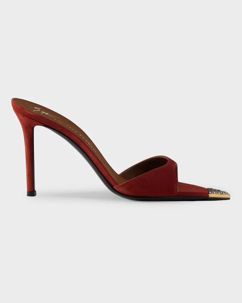 Giuseppe Zanotti INTRIIGO JEWELRY MULE 90 Sandalen Brick