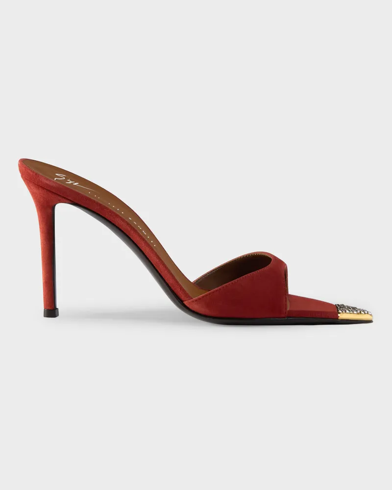 Giuseppe Zanotti INTRIIGO JEWELRY MULE 90 Sandalen Brick
