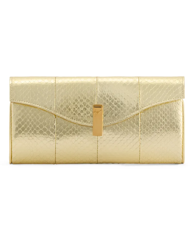 Giuseppe Zanotti FLUTIE Brieftasche Goldfarben