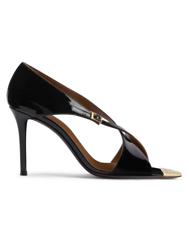 Giuseppe Zanotti INTRIIGO CROISÉE CRYSTAL 90 Sandalen Schwarz