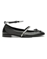 Stuart Weitzman Stefanie Ballet Flat - Frau Loafer Und Flache Schuhe Black/clear Black