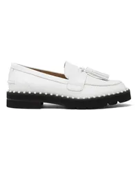 Stuart Weitzman Mila Lift Pearl Loafer - Frau Loafer Und Flache Schuhe Weiss Weiss