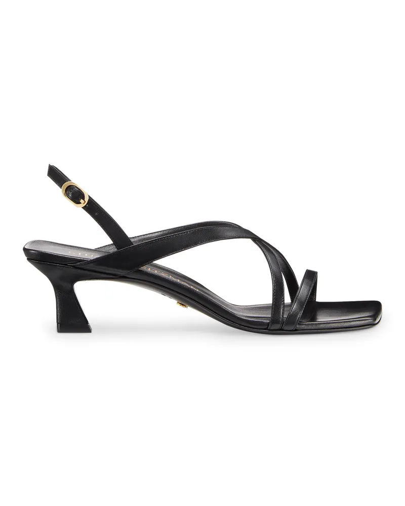 Stuart Weitzman Oasis 50 Slingback Sandal - Frau  Schwarz Schwarz