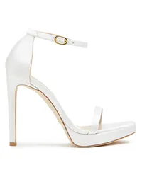 Stuart Weitzman Nudist Disco - Frau Sandalen Weiss Weiss