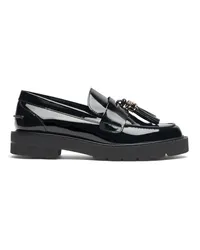 Stuart Weitzman Parker Lift Tassel Loafer - Frau Loafer Und Flache Schuhe Schwarz Schwarz