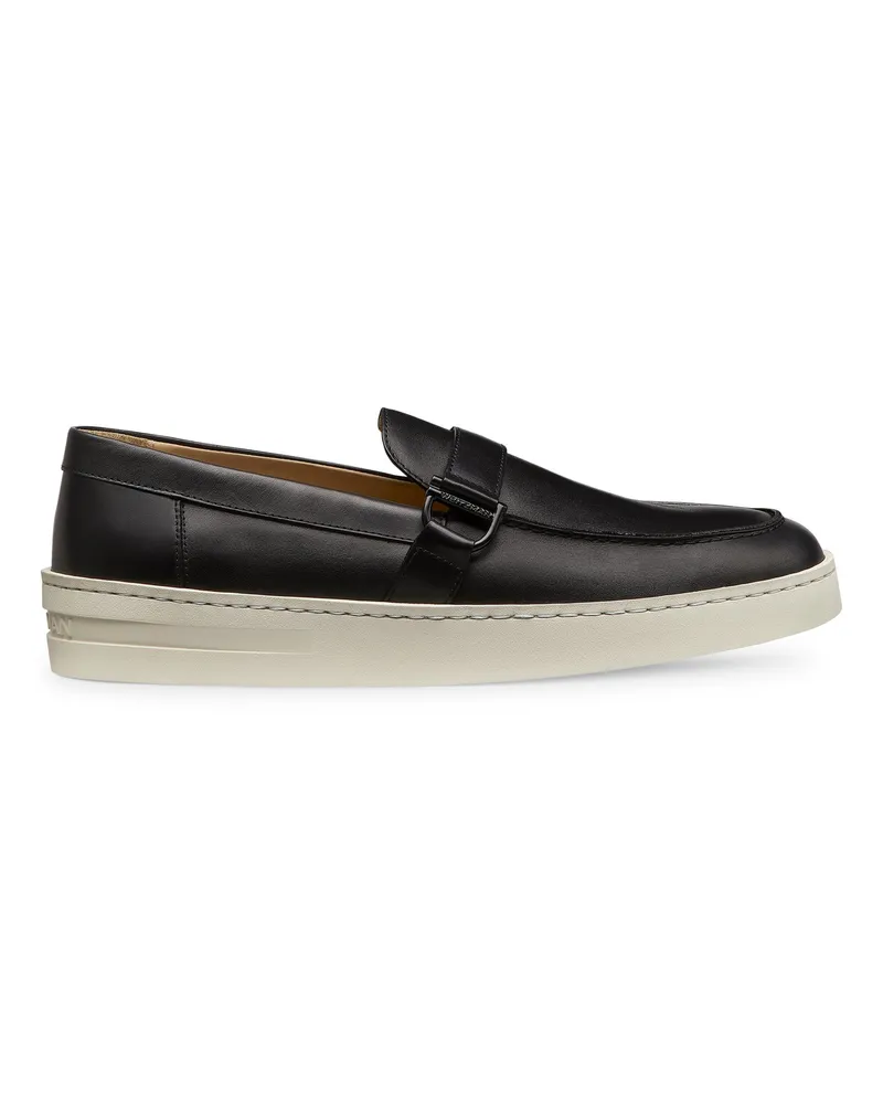 Stuart Weitzman Hamptons Buckle Loafer - Mann  Schwarz Schwarz