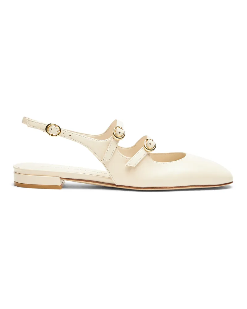 Stuart Weitzman Benni Mj Slingback - Frau Loafer Und Flache Schuhe Seashell Seashell