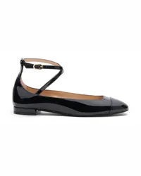 Stuart Weitzman Eden Strap Flat - Frau Loafer Und Flache Schuhe Schwarz Schwarz