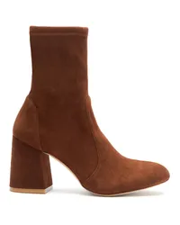 Stuart Weitzman Flareblock 85 Stretch Bootie - Frau Stiefel Und Stiefeletten Deep Coffee Deep