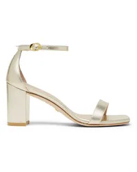 Stuart Weitzman Nudistcurve 75 Block Sandal - Frau Sandalen Hellgold Hellgold