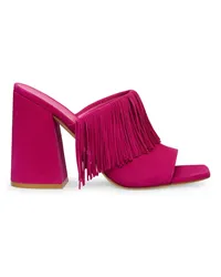 Stuart Weitzman Tia Fringe 100 Slide - Frau Sandalen Begonie Begonie