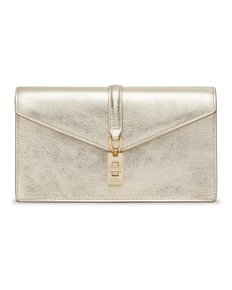 Stuart Weitzman Milan Loveletter Clutch - Frau  Light Gold Light