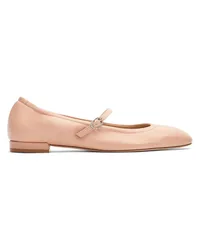 Stuart Weitzman Claris Ballet Flat - Frau Loafer Und Flache Schuhe Puder Puder