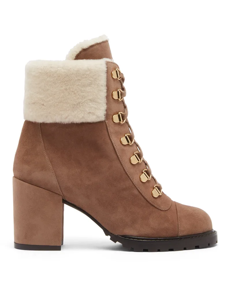 Stuart Weitzman Kolbie Ii Block Chill Bootie - Frau  Taupe Taupe