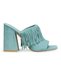 Stuart Weitzman Tia Fringe 100 Slide - Frau Sandalen Grün Grün