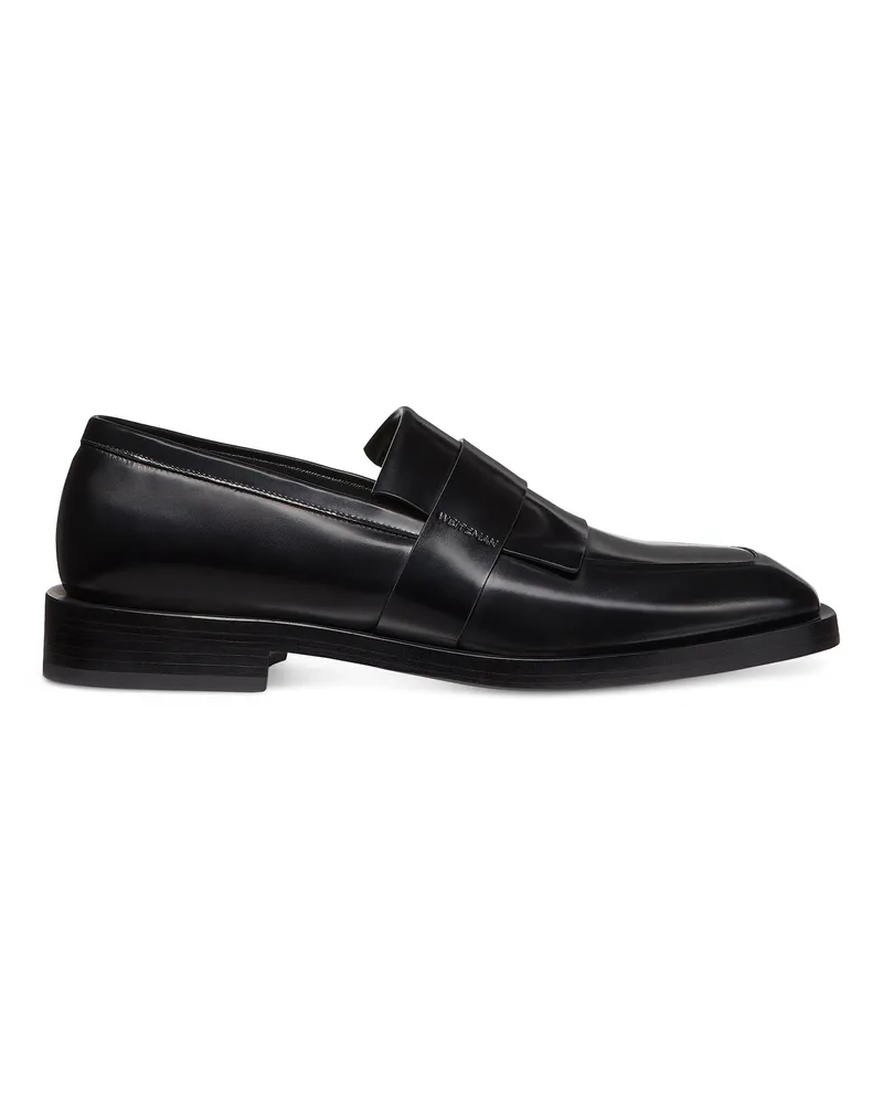 Stuart Weitzman Royce Kiltie Loafer - Mann Loafers Schwarz Schwarz