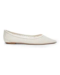 Stuart Weitzman Emilia Mesh Flat - Frau Loafer Und Flache Schuhe White/frosted White/cream White