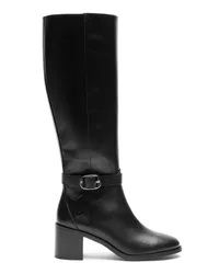 Stuart Weitzman Esme Belted Zip Boot - Frau Stiefel Und Stiefeletten Schwarz Schwarz