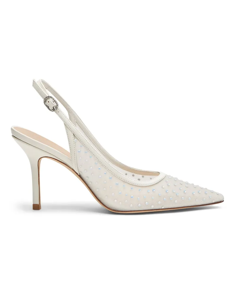 Stuart Weitzman Emilia Mesh 85 Slingback - Frau Pumps Und Slingback White/frosted White White