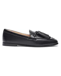 Stuart Weitzman Lindi Tassel Loafer - Frau Loafer Und Flache Schuhe Schwarz Schwarz