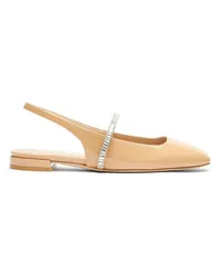 Stuart Weitzman Stefanie Slingback Flat - Frau Loafer Und Flache Schuhe Adobe/clear Adobe