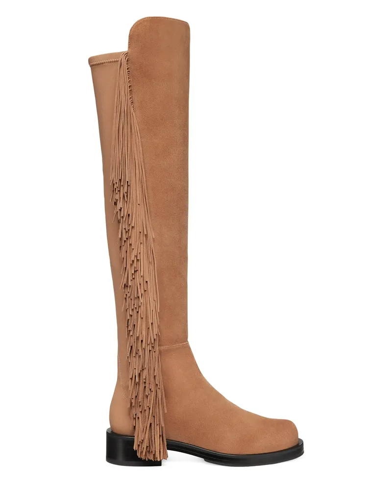 Stuart Weitzman 5050 Bold Fringe Boot - Frau Stiefel Und Stiefeletten Kamel Kamel