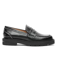 Stuart Weitzman Parker Lift Mini Pearl Loafer - Frau Loafer Und Flache Schuhe Schwarz Schwarz