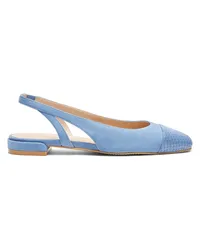 Stuart Weitzman Sleek Slingback - Frau Loafer Und Flache Schuhe Blaustahl Blaustahl