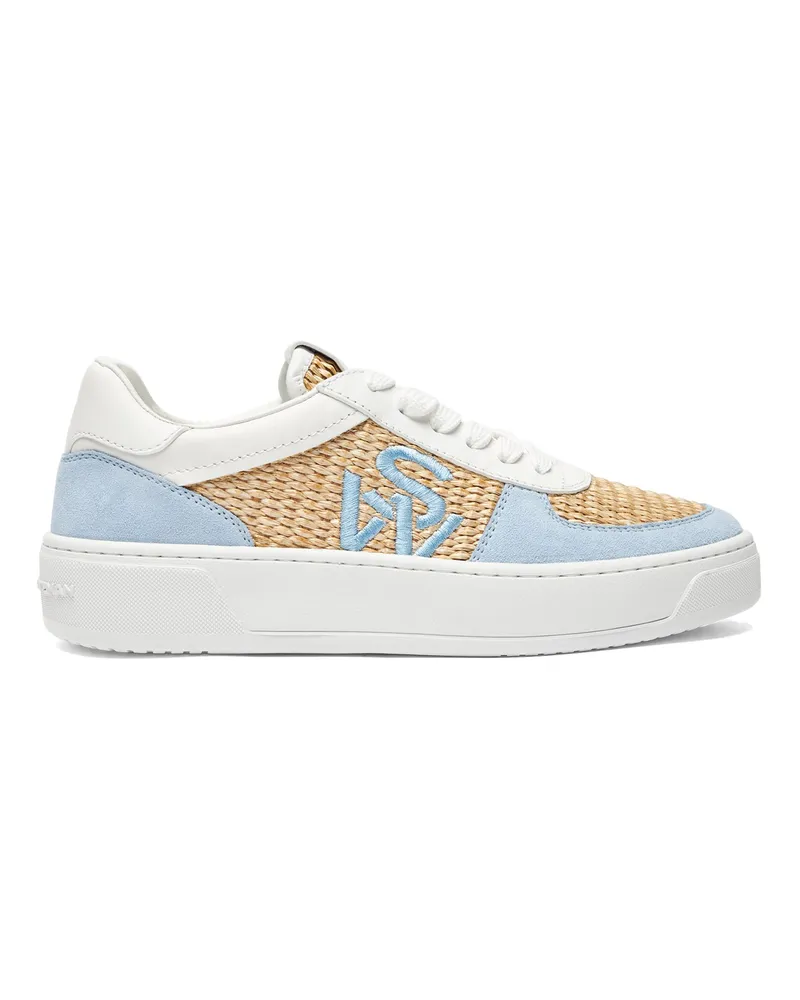 Stuart Weitzman Sw Courtside Logo Sneaker - Frau Sneakers Himmelblau Himmelblau