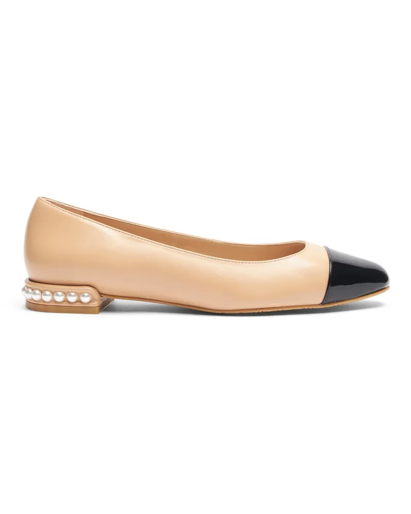 Stuart Weitzman Pearl Flat - Frau Loafer Und Flache Schuhe Adobe/schwarz Adobe