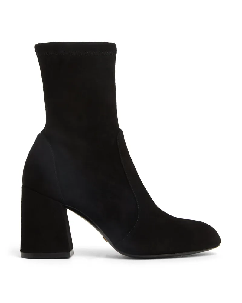 Stuart Weitzman Flareblock 85 Stretch Bootie - Frau Stiefel Und Stiefeletten Schwarz Schwarz