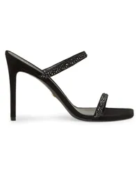 Stuart Weitzman Aleena Royale 100 Slide - Frau Sandalen Schwarz/grafit Schwarz