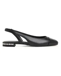 Stuart Weitzman Crystal Slingback - Frau Loafer Und Flache Schuhe Schwarz Schwarz