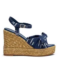 Stuart Weitzman Sofia Espadrille Wedge - Frau Keilabsatzschuh Indigo/natur Indigo