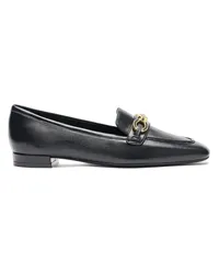 Stuart Weitzman Sw Signature Square Loafer - Frau Loafer Und Flache Schuhe Schwarz Tonal Schwarz