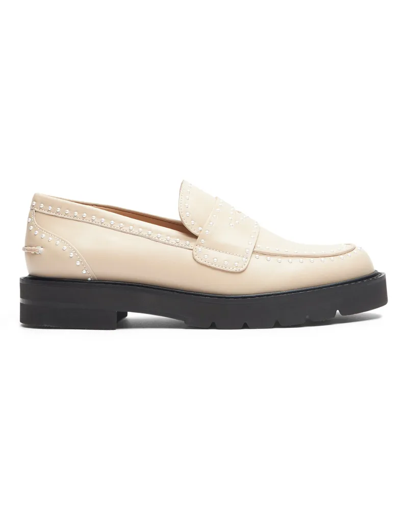 Stuart Weitzman Parker Lift Mini Pearl Loafer - Frau Loafer Und Flache Schuhe Düne Düne